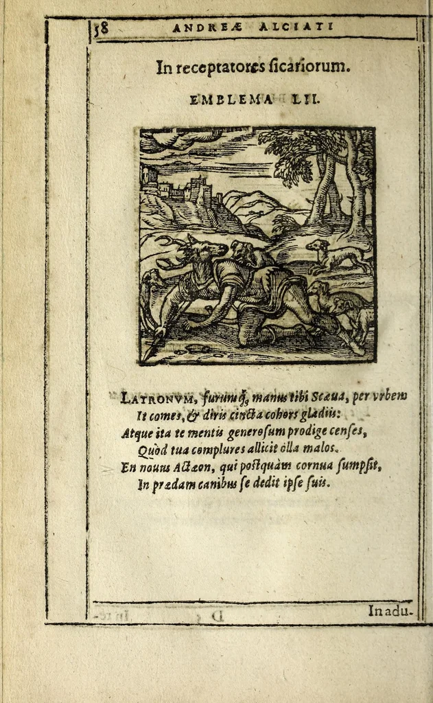 An illustration from Emblemata, 1608, leaf 82