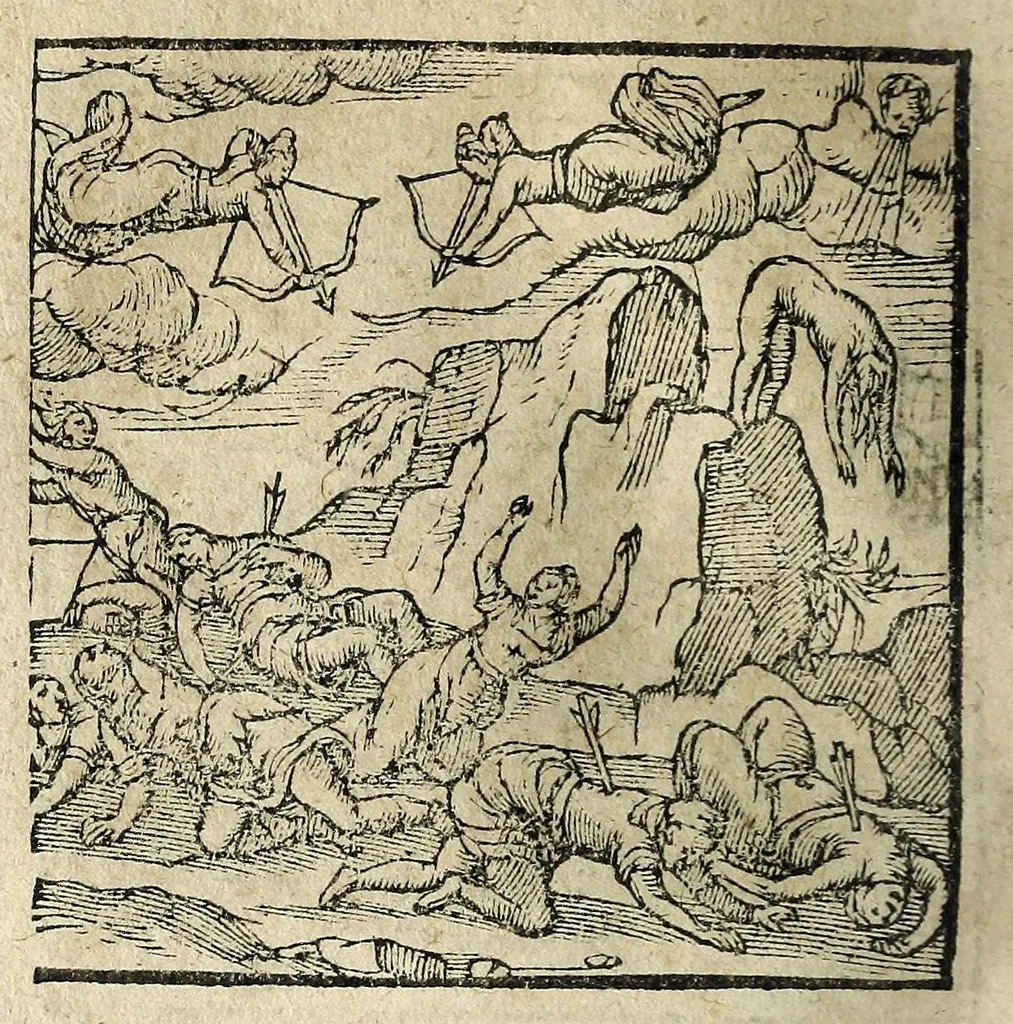 An illustration from Emblemata, 1608, leaf 96