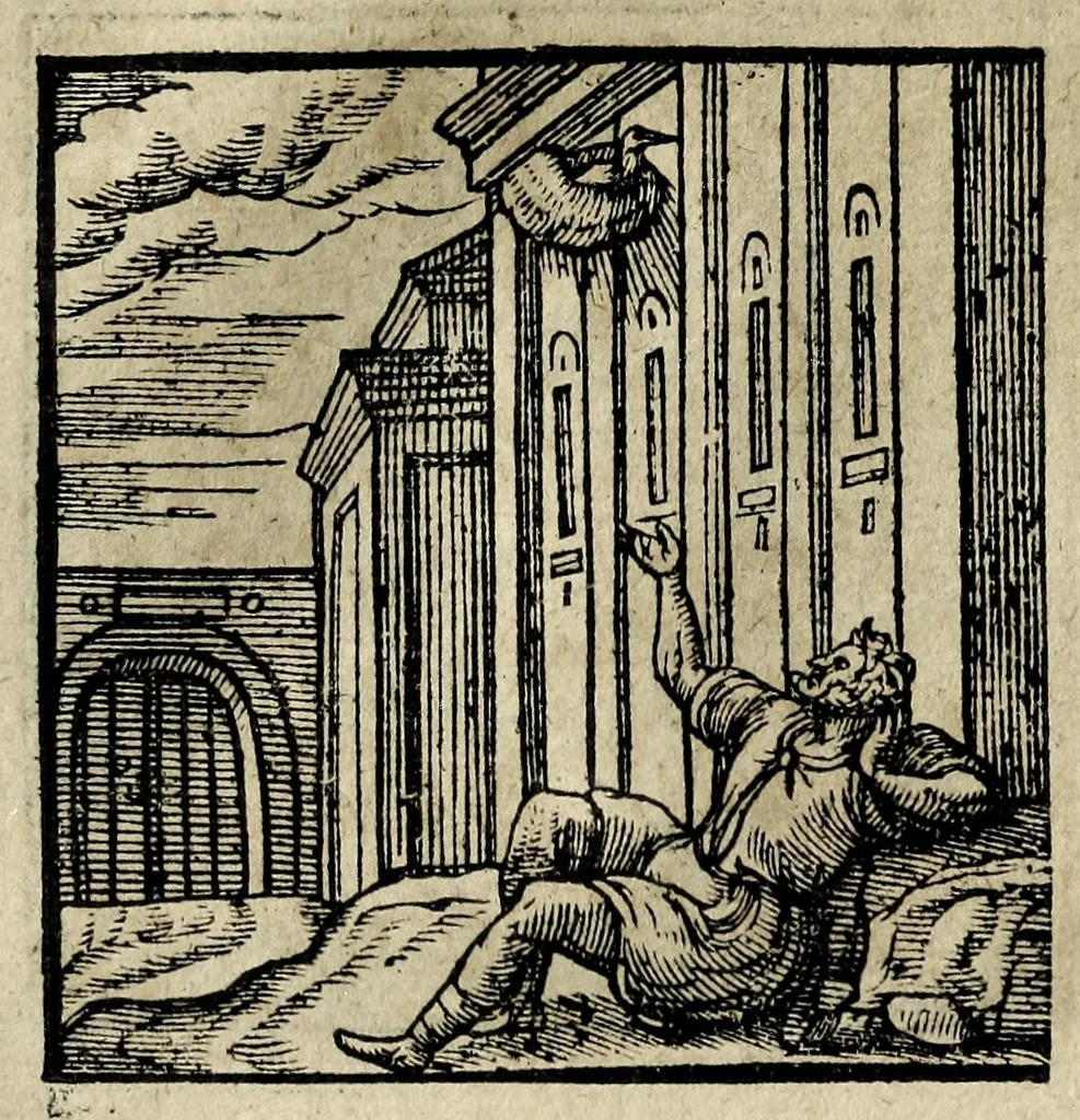 An illustration from Emblemata, 1608, leaf 99