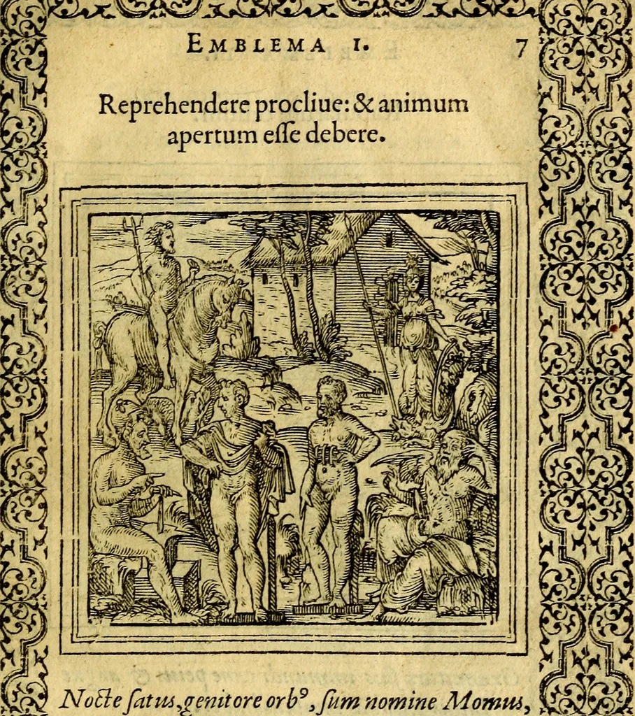 An illustration from Emblemata, 1565, leaf 10