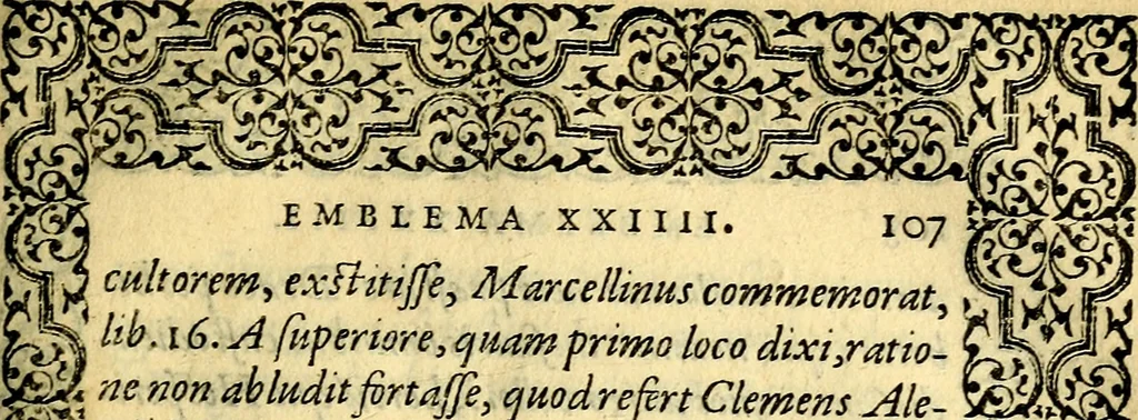 An illustration from Emblemata, 1565, leaf 108