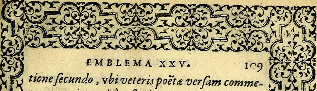 An illustration from Emblemata, 1565, leaf 110