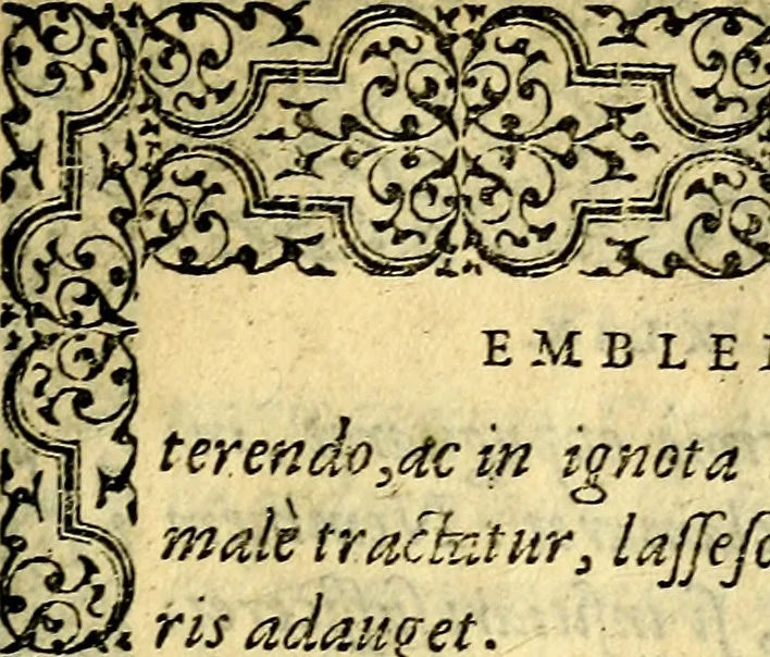 An illustration from Emblemata, 1565, leaf 140