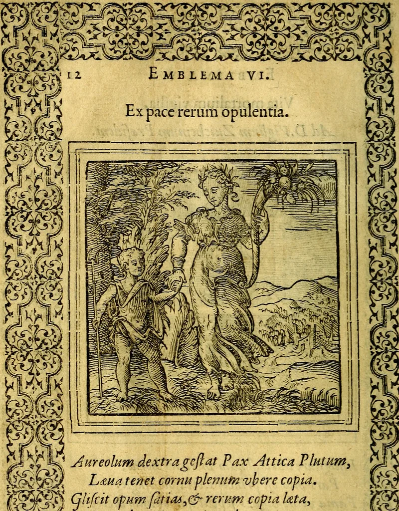 An illustration from Emblemata, 1565, leaf 15