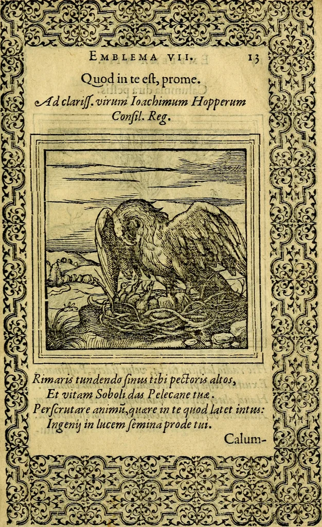 An illustration from Emblemata, 1565, leaf 16