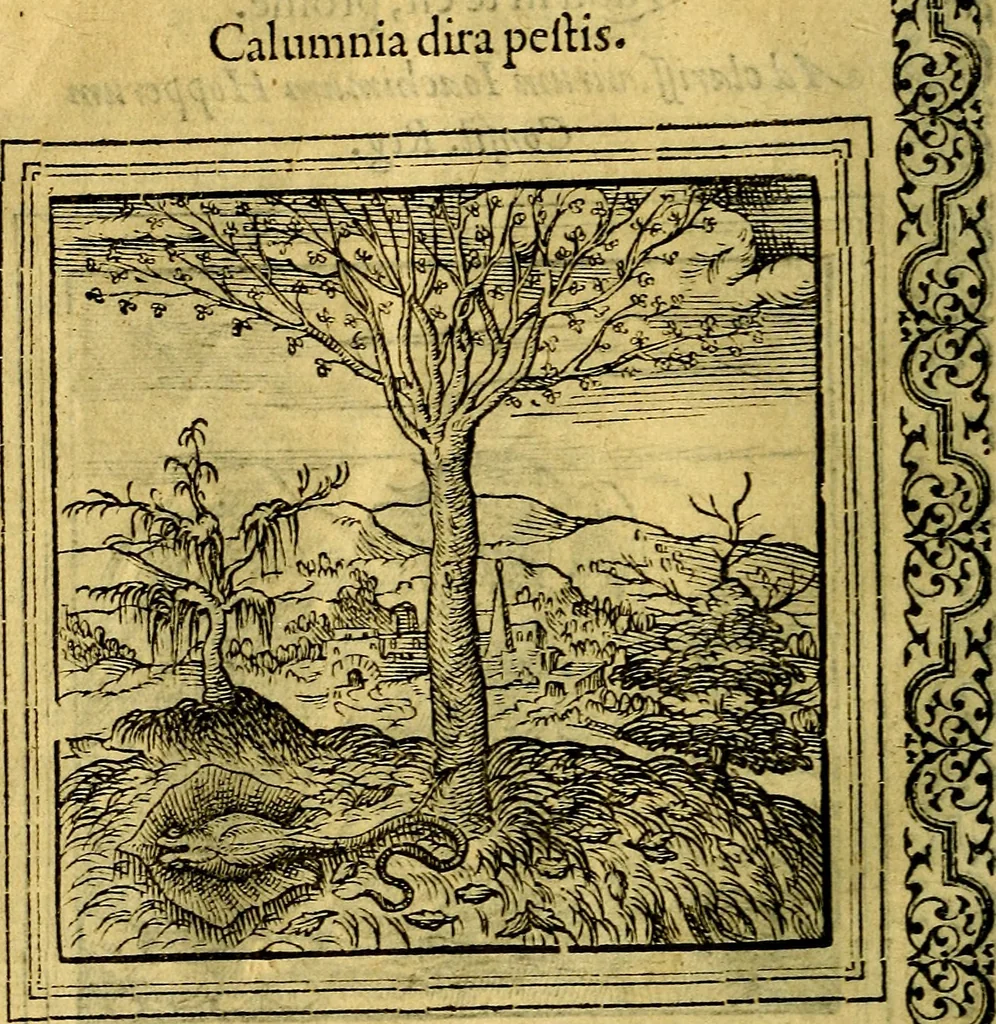An illustration from Emblemata, 1565, leaf 17