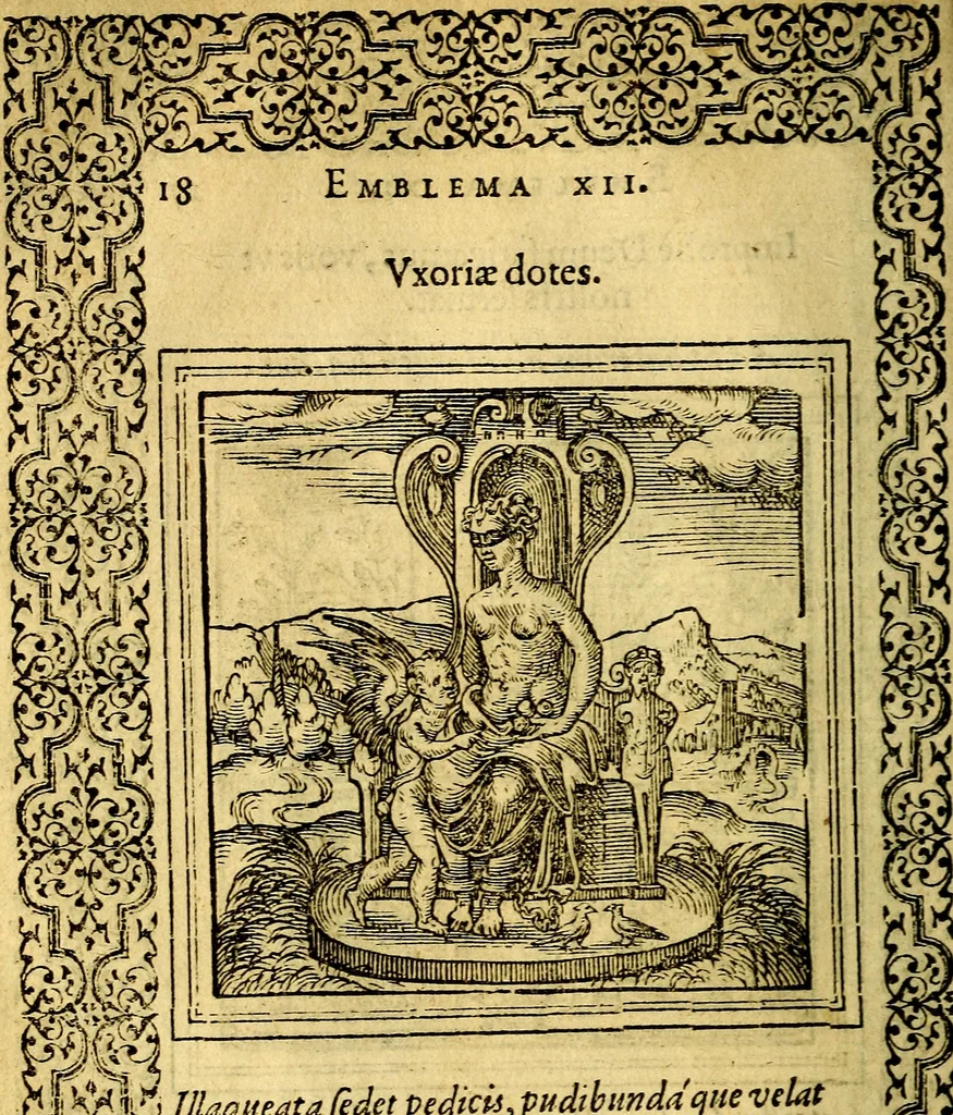 An illustration from Emblemata, 1565, leaf 21