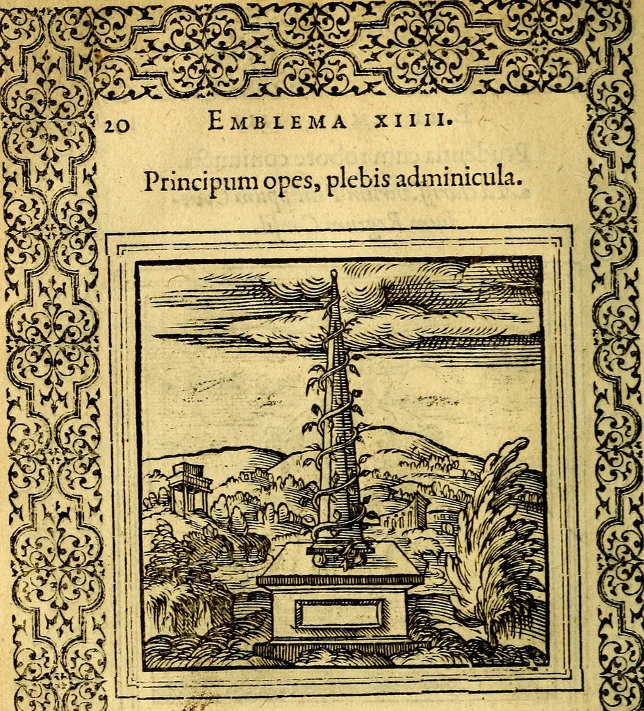 An illustration from Emblemata, 1565, leaf 23