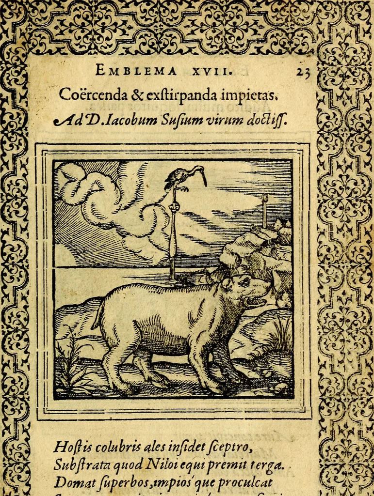 An illustration from Emblemata, 1565, leaf 26