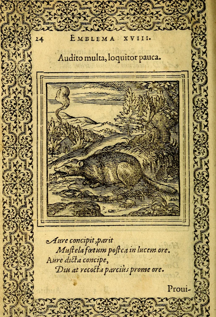 An illustration from Emblemata, 1565, leaf 27