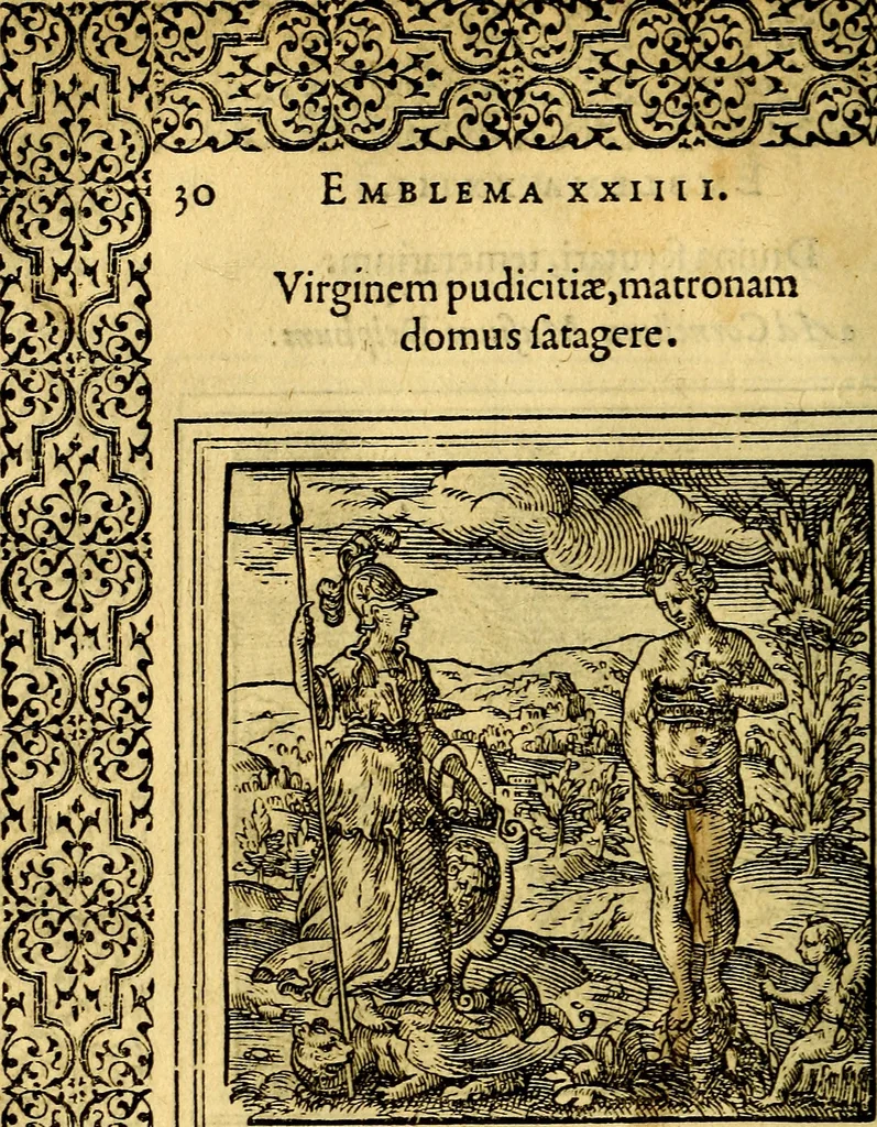 An illustration from Emblemata, 1565, leaf 33