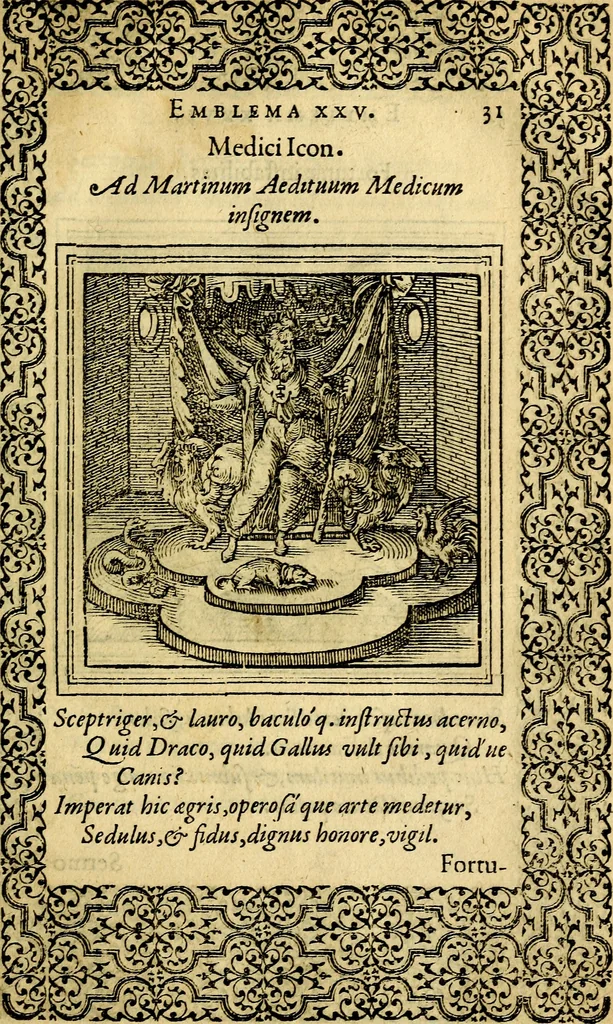 An illustration from Emblemata, 1565, leaf 34