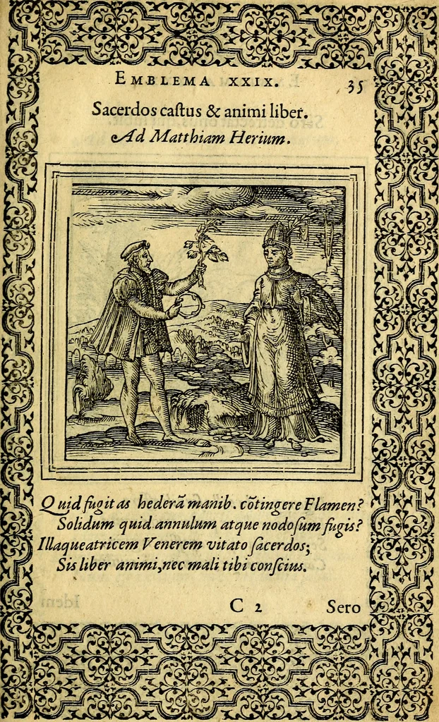 An illustration from Emblemata, 1565, leaf 38