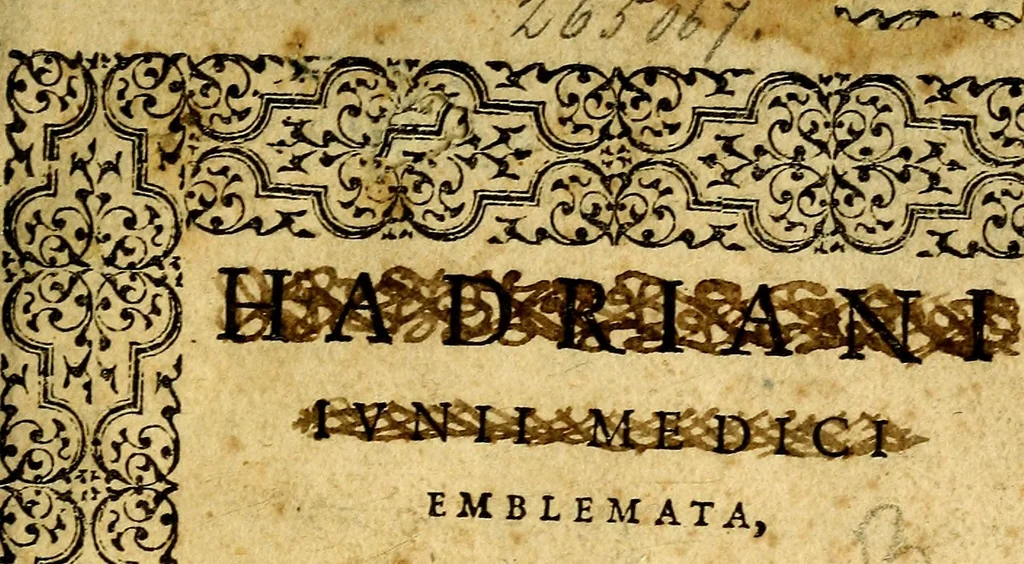 An illustration from Emblemata, 1565, leaf 4