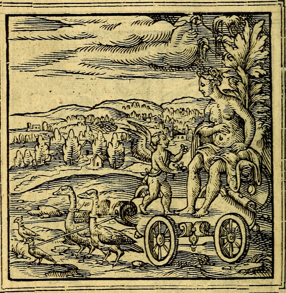 An illustration from Emblemata, 1565, leaf 45