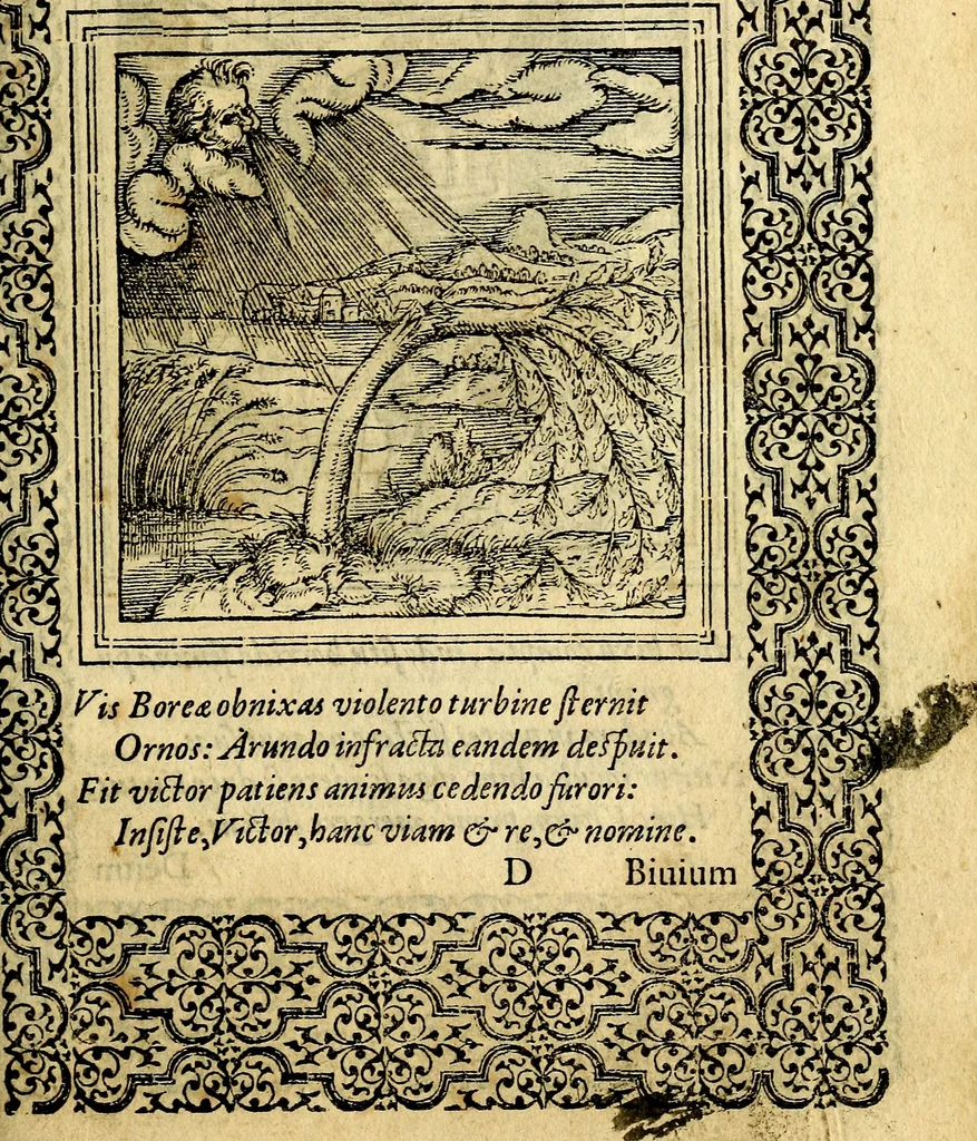 An illustration from Emblemata, 1565, leaf 52