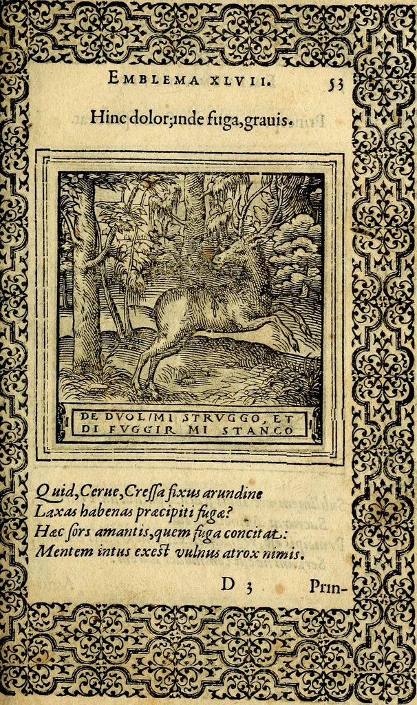 An illustration from Emblemata, 1565, leaf 56