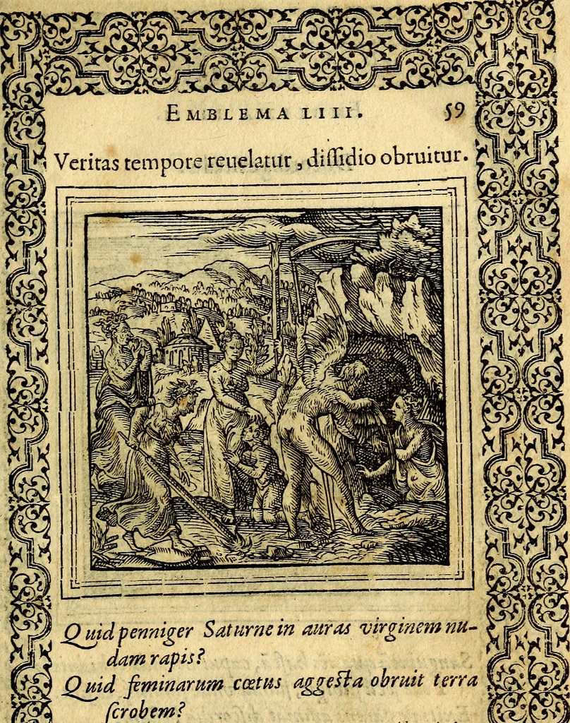 An illustration from Emblemata, 1565, leaf 62