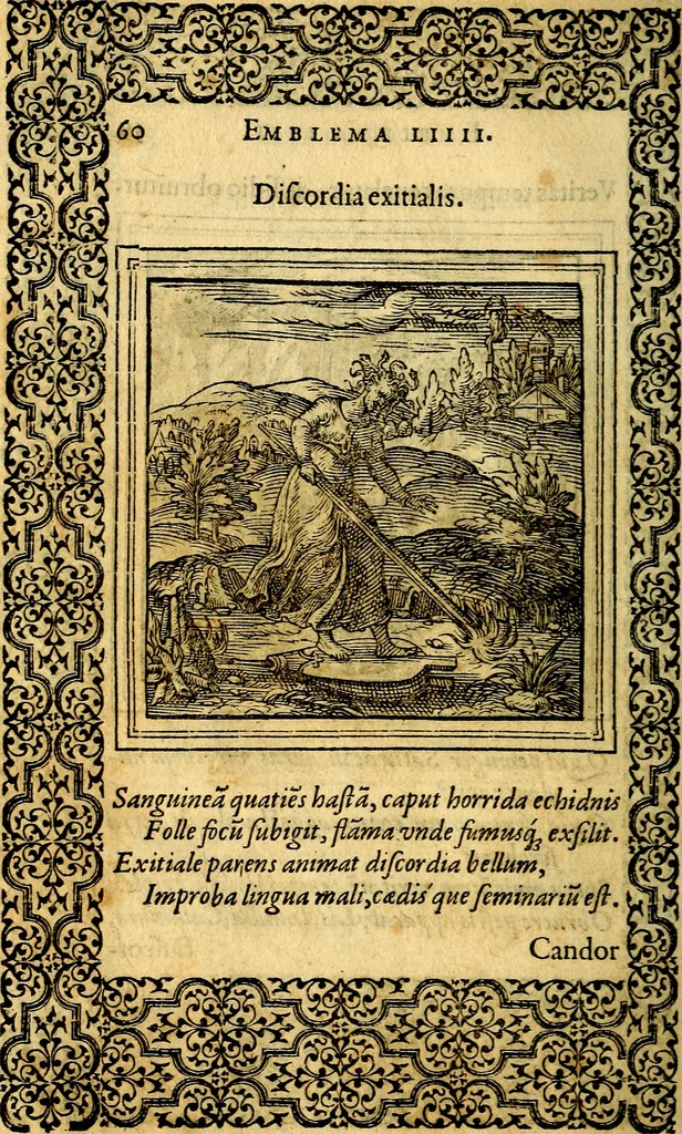 An illustration from Emblemata, 1565, leaf 63