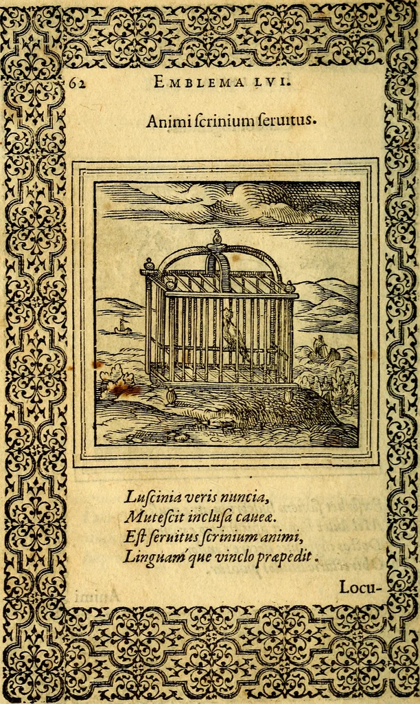 An illustration from Emblemata, 1565, leaf 65