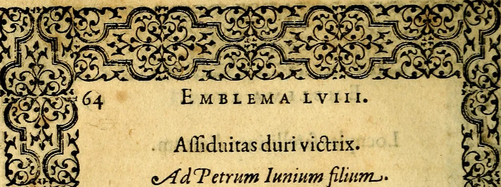An illustration from Emblemata, 1565, leaf 67