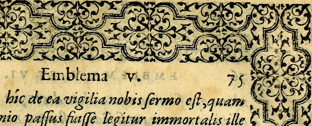 An illustration from Emblemata, 1565, leaf 78