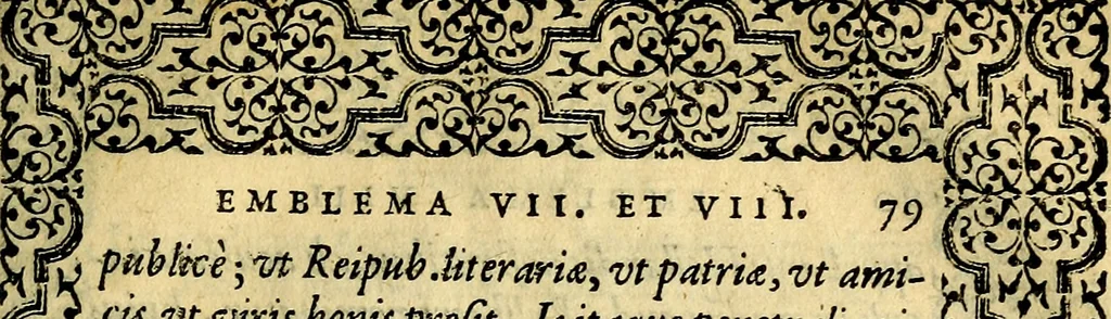 An illustration from Emblemata, 1565, leaf 82