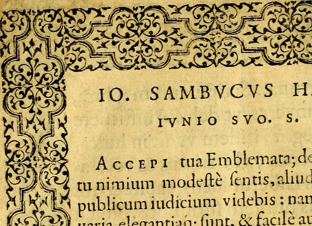 An illustration from Emblemata, 1565, leaf 9