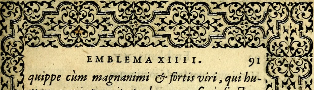 An illustration from Emblemata, 1565, leaf 92