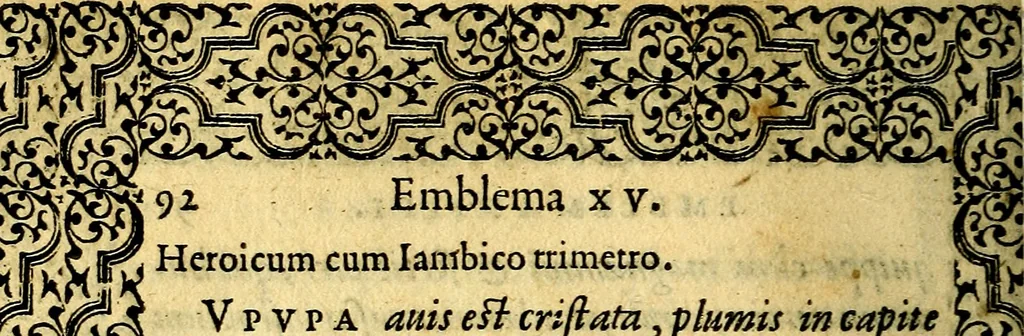 An illustration from Emblemata, 1565, leaf 93
