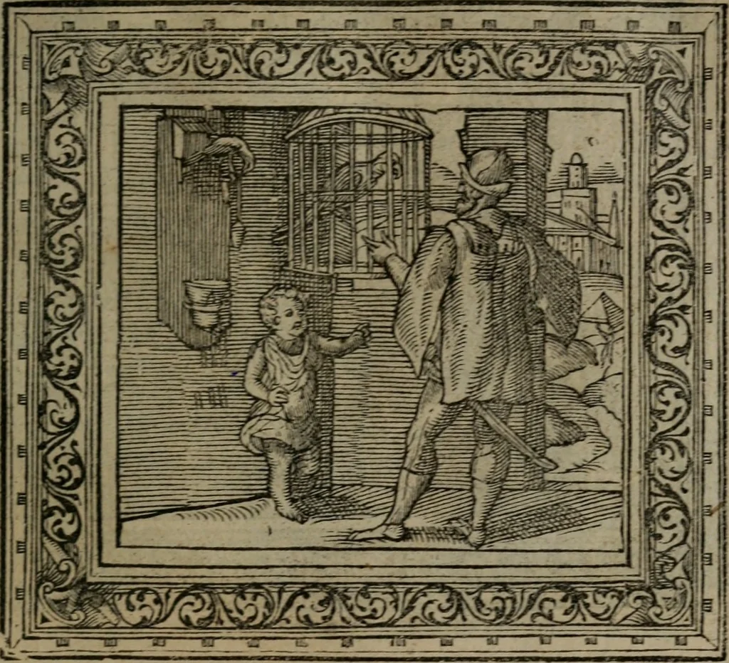 An illustration from Emblemata, 1564, leaf 106