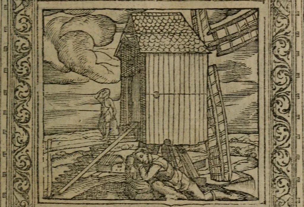 An illustration from Emblemata, 1564, leaf 112