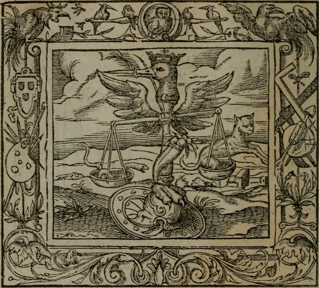 An illustration from Emblemata, 1564, leaf 119