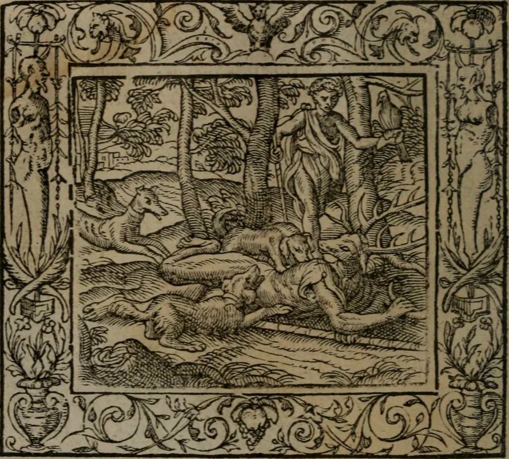 An illustration from Emblemata, 1564, leaf 133