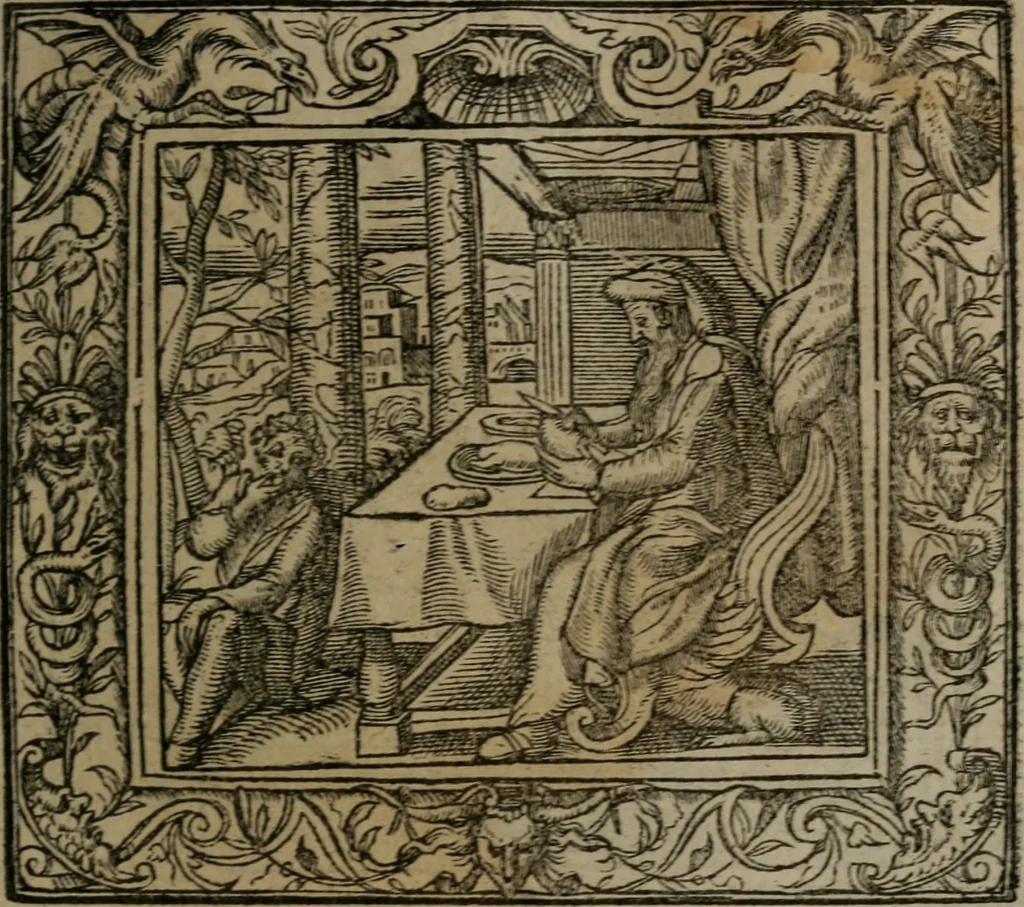 An illustration from Emblemata, 1564, leaf 134