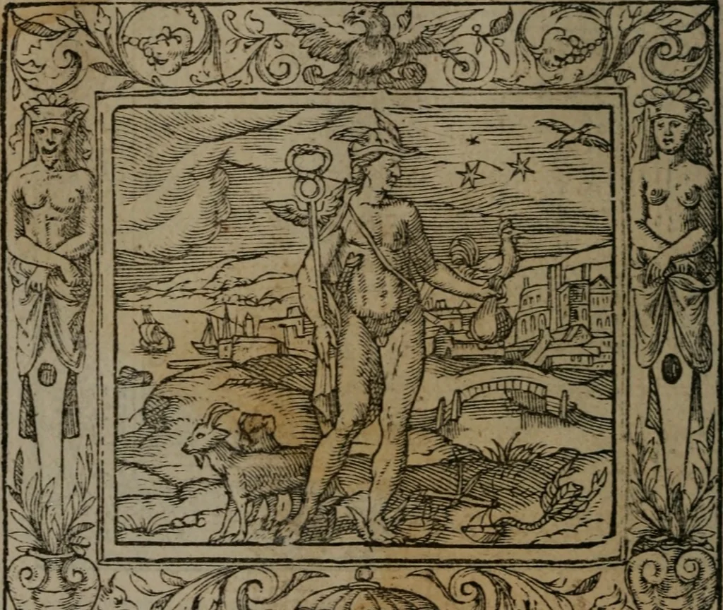 An illustration from Emblemata, 1564, leaf 135