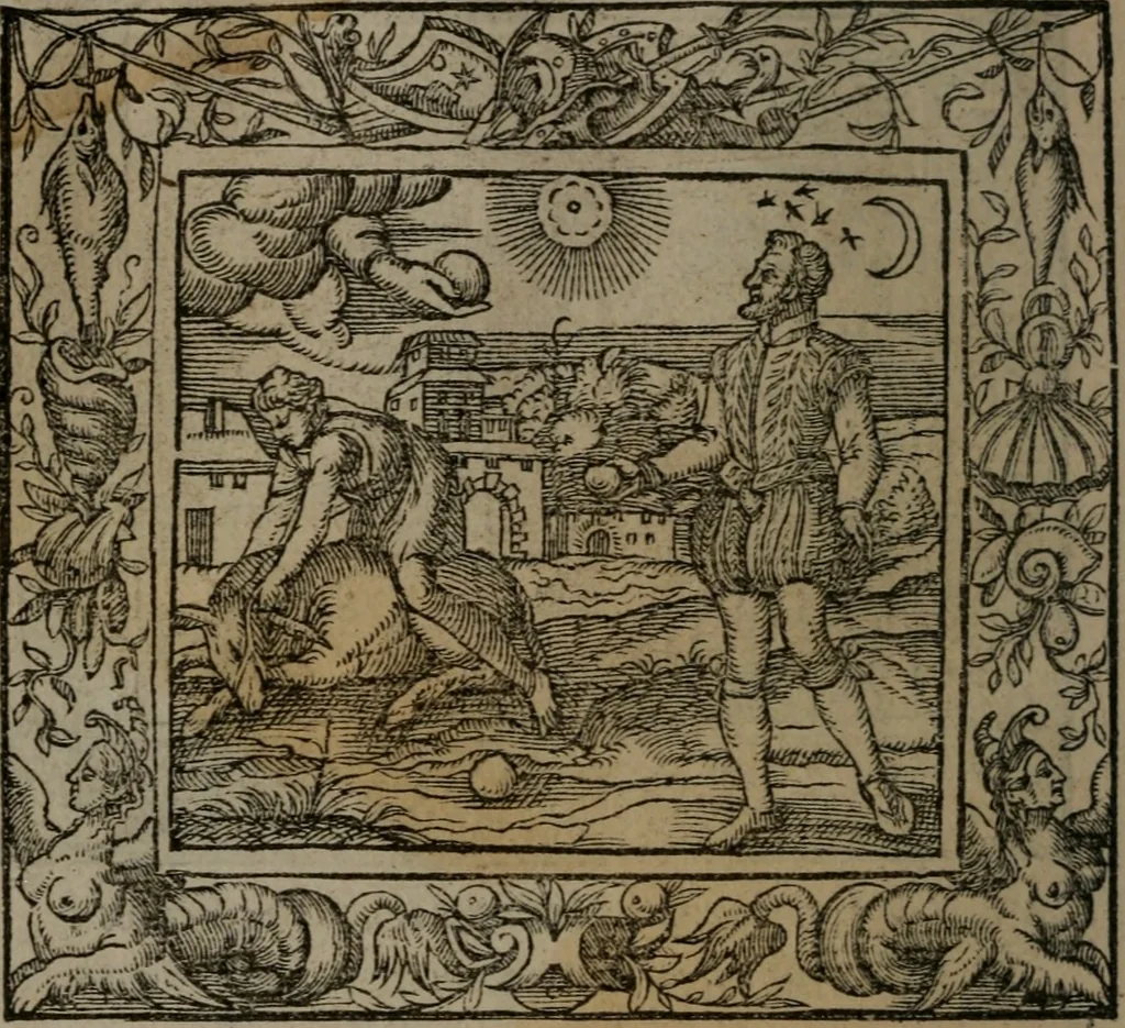 An illustration from Emblemata, 1564, leaf 139