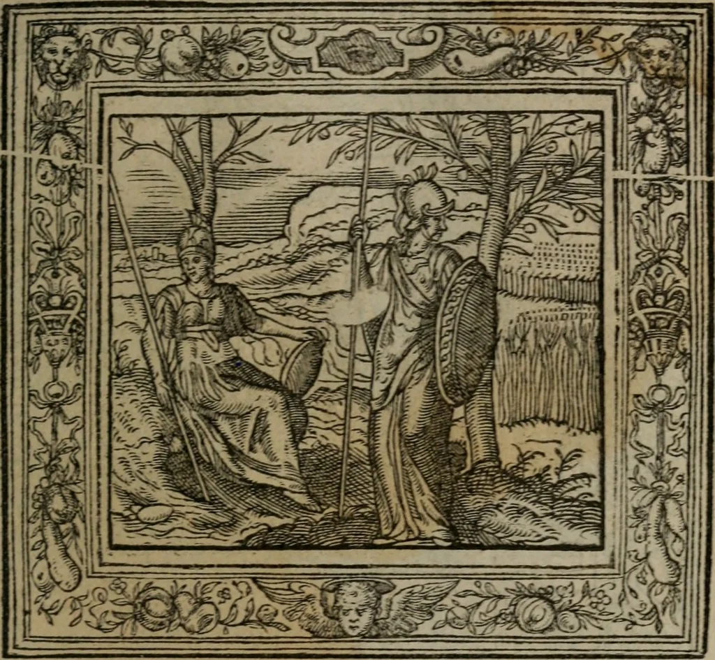 An illustration from Emblemata, 1564, leaf 142
