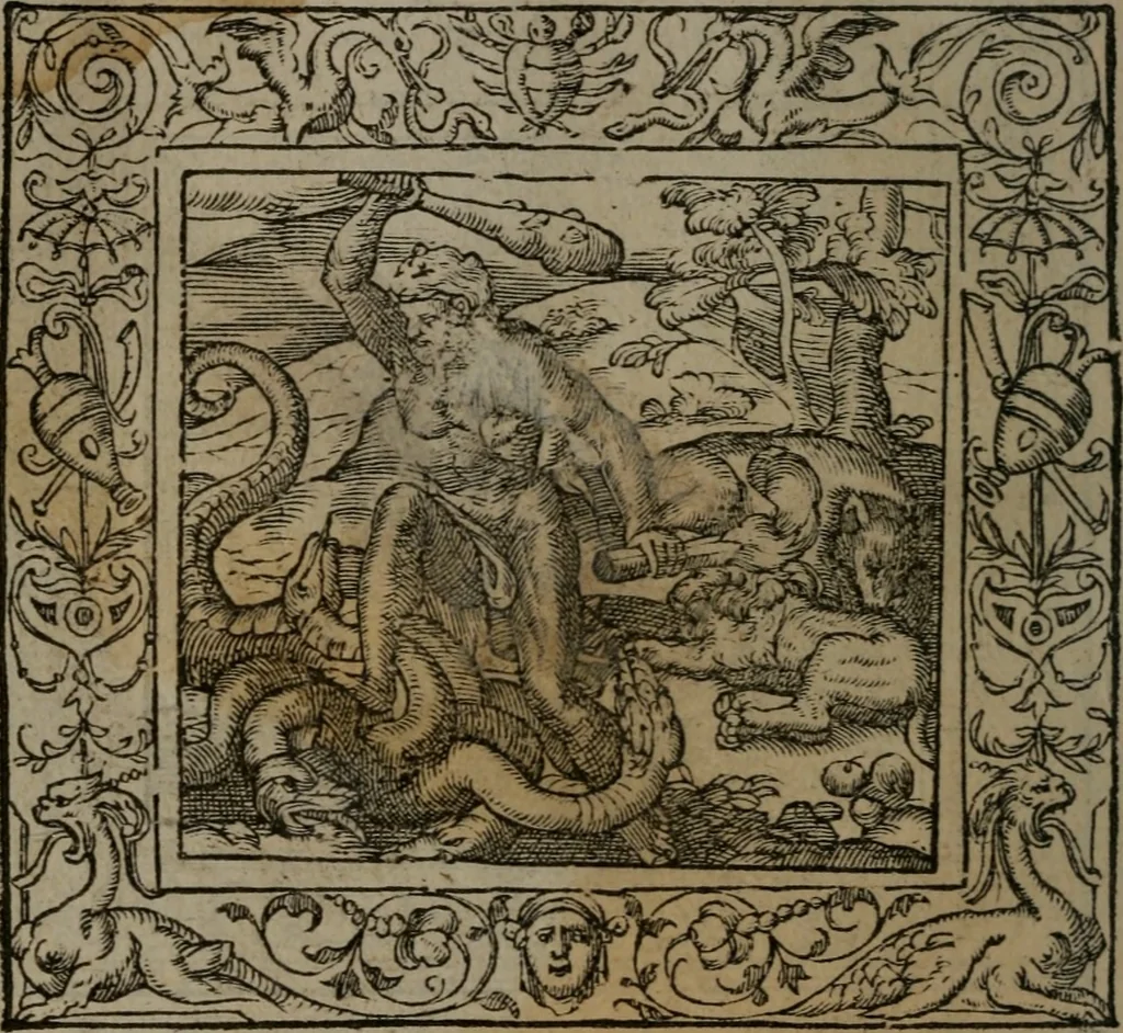 An illustration from Emblemata, 1564, leaf 143