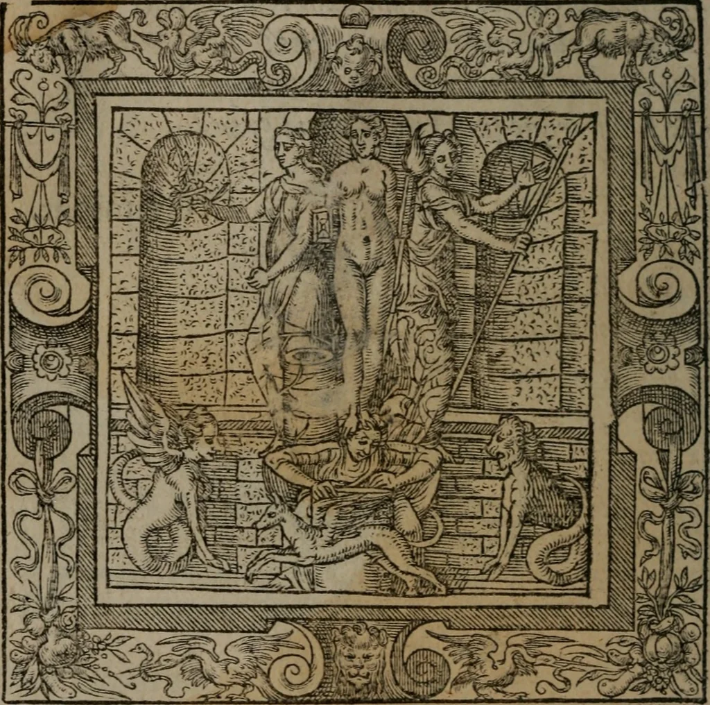 An illustration from Emblemata, 1564, leaf 147