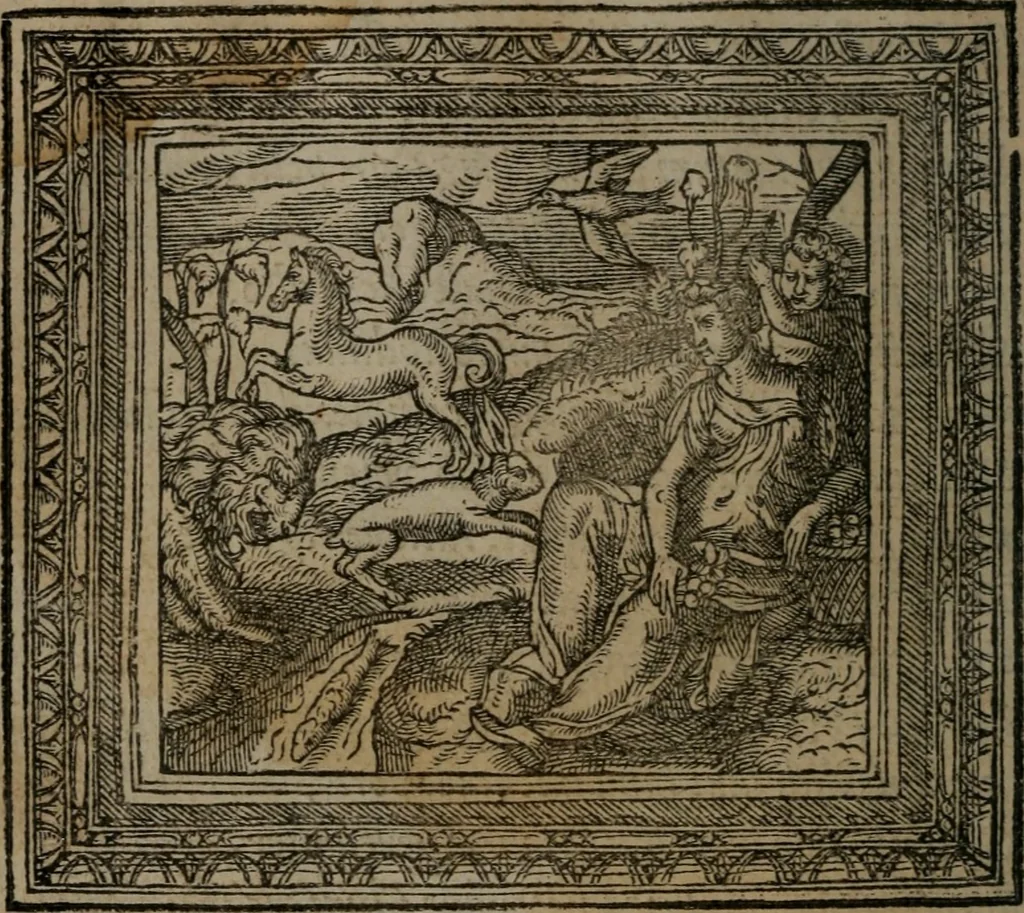An illustration from Emblemata, 1564, leaf 149