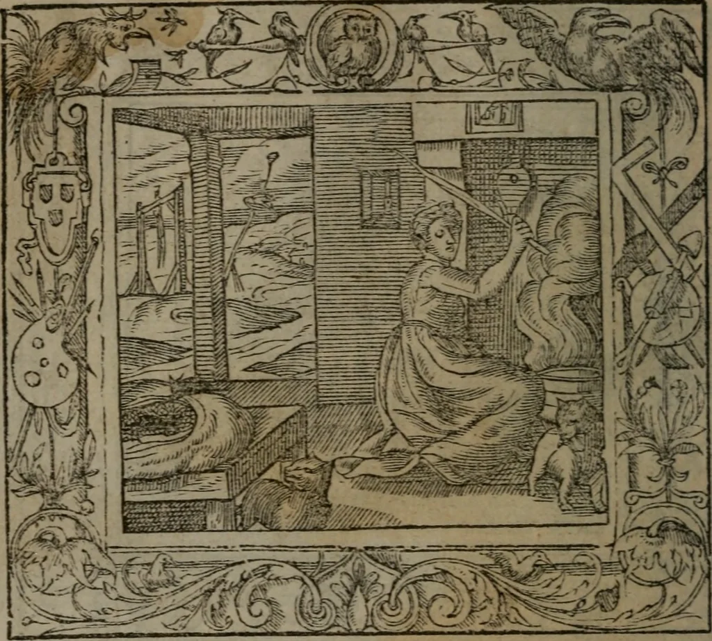 An illustration from Emblemata, 1564, leaf 151
