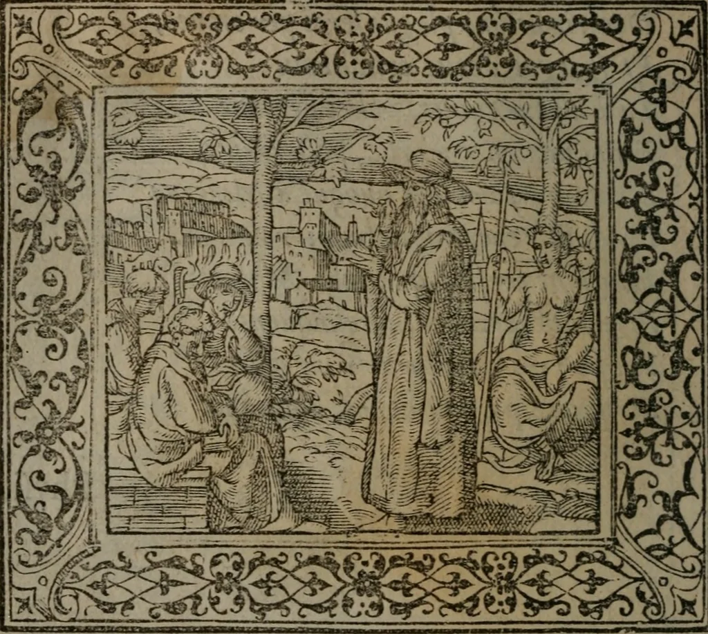 An illustration from Emblemata, 1564, leaf 155