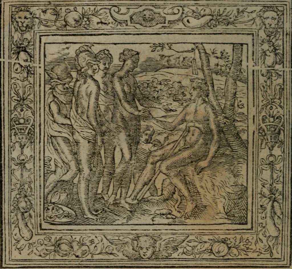 An illustration from Emblemata, 1564, leaf 157