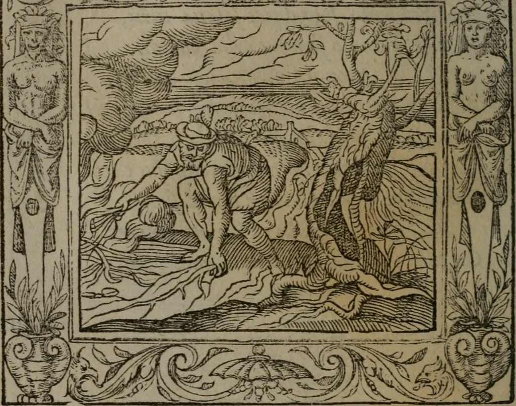 An illustration from Emblemata, 1564, leaf 159