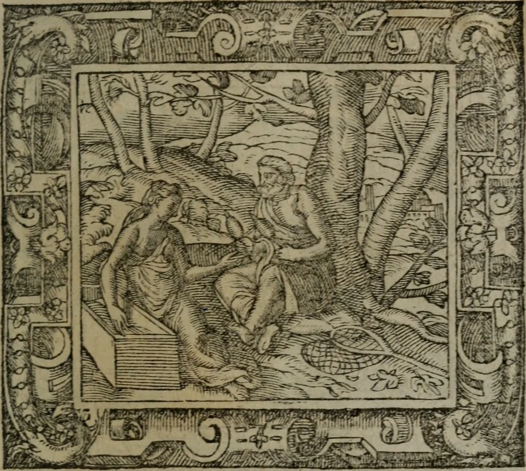 An illustration from Emblemata, 1564, leaf 162
