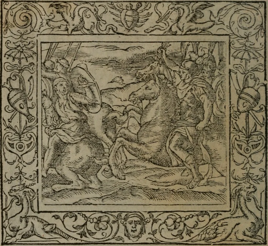 An illustration from Emblemata, 1564, leaf 163