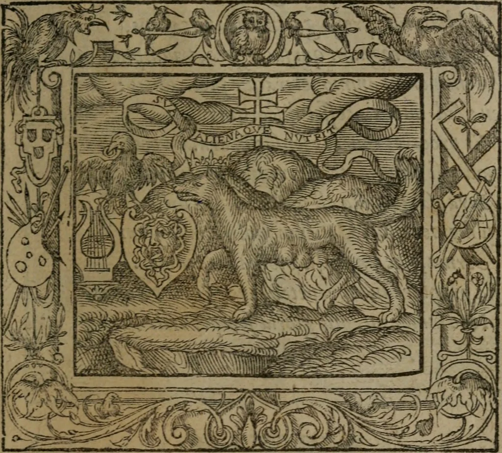 An illustration from Emblemata, 1564, leaf 166