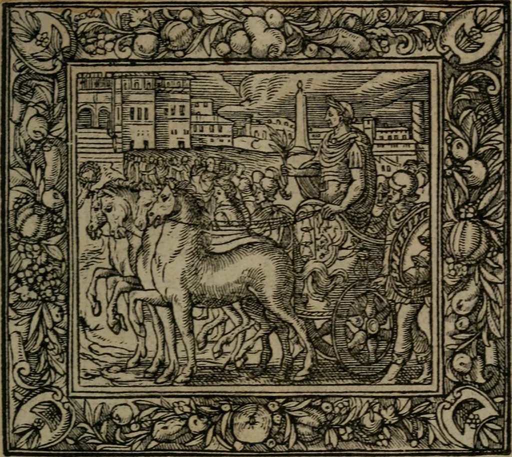 An illustration from Emblemata, 1564, leaf 18