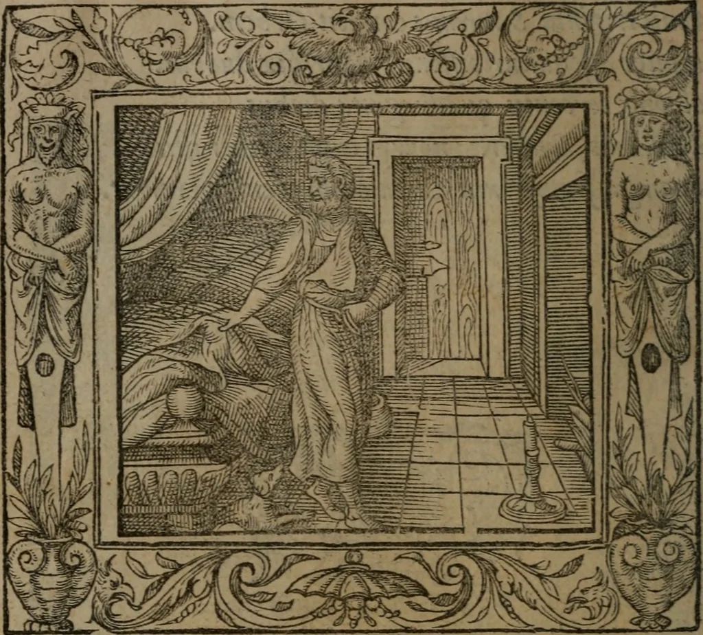 An illustration from Emblemata, 1564, leaf 181
